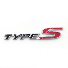 Emblema Logo TYPE S metal auto foto