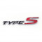 Emblema Logo TYPE S metal auto