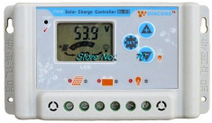 Controller/Regulator controler solar 30A-48V LCD Panouri Celule fotovoltaice + Conectori MC4 foto