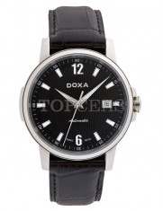 Ceas de lux Doxa Ethno Steel Black, original, nou, cu factura si garantie! foto