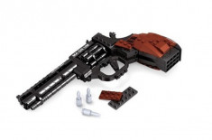 Joc de constructie tip LEGO Creator, Revolver Magnum, 300 piese, Ausini Gun Series 22511, NOU foto