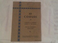 IOAN GR.DANIELESCU - 10 CORURI ~ Compuse si aranjate pentru 4 voci mixte ~ Ed.1929 foto