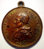 Medalie Papa Leon XIII, Vatican Roma 1900, 32mm - Numismatica