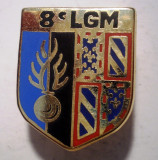 I.658 INSIGNA FRANTA POLITIE ESCADRON 8 LGM LEGION GENDARMERIE MOBILE 24/19mm, Europa