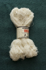 Fire de tricotat/crosetat tip GAROFITA, subtire, alb foto