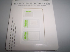 Adaptor microsim/ nanosim Vetter All In One (3 piese) alb foto