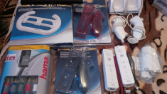 Accesorii Wii Wii U remote controller telecomanda nunchuk senzor bar cablu HD pachet complet foto