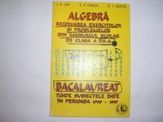 ALGEBRA- REZOLVAREA EXERCITIILOR SI PROBLEMELOR DIN MANUALUL DE CLASA A XII A,