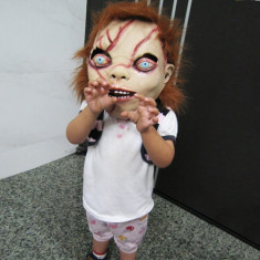 Masca horror papusa CHUCKY costum petrecere Halloween craciun Cosplay +CADOU! foto