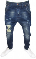 (NOU) BLUGI CONICI CU TUR LASAT - MODEL CU RUPTURI MULTE - SKINNY / SLIM - (TOATE MARIMILE: 29, 30, 31, 32, 33, 34, 36, 38) foto