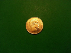 Moneda aur 20 franci 1858 Franta foto