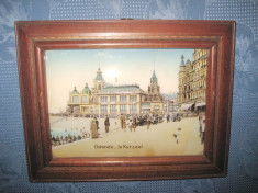 Aplica stativ foto sticla bombata veche-Ostende-le Kursaal, Flandra, Belgia, perioada 1900. foto