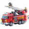 Camionul de Pompieri, joc de construit pentru baieti tip Lego City, 364 piese, 4 minifigurine, compatibil 100% LEGO, Enlighten Fire Rescue 904, NOU
