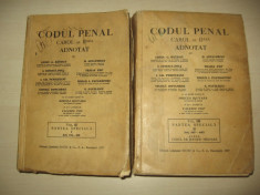 Codul Penal Carol al II-lea adnotat (DOUA volume, 1937) foto