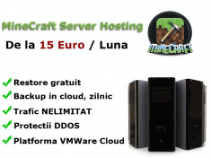 MineCraft server Hosting, platforma VMWare Cloud, Trafic NELIMITAT, Protectii DDOS foto