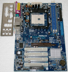 PLACA DE BAZA ASROCK K8NF3-VSTA, socket AMD 754, 2xDDR1, 2xSATA, 2xIDE, slot AGP pt. video, tablita I/O... GARANTIE ! foto