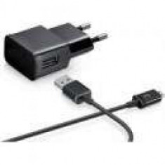 Incarcator microUSB Samsung Galaxy Y Pro Duos B5512 2000mAh In Blister Negru foto