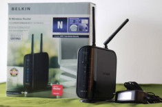 ROUTER WIRELESS BELKIN F5D8236-4- v3, N 300 Mbps foto