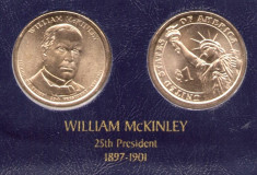 SUA moneda comemorativa 1 dolar 2013 D - William McKinley - UNC foto