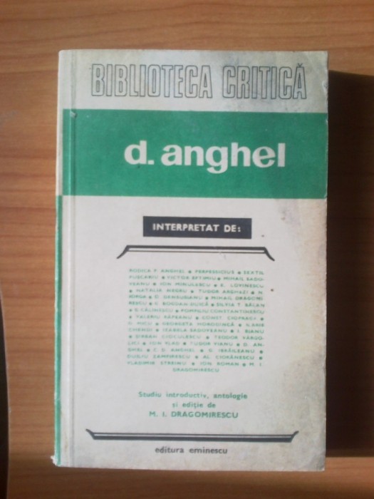 h2 D.Anghel interpretat de...