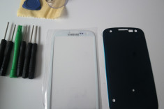 Sticla Geam Ecran Display LCD Samsung Galaxy S3 i9300 Original Samsung - varianta pe ALB foto