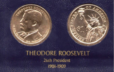 SUA moneda comemorativa 1 dolar 2013 P - Theodore Roosevelt - UNC foto