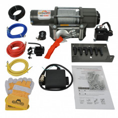 Troliu electric ATV Malagambe MG-5000 lbs / 2268 Kg cu Telecomanda Wireless + KIT montaj + manusi protectie * Import Germania foto