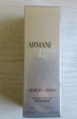 Parfum Giorgio Armani Code Ice 75 ML apa de toaleta, pentru barbati (NOU) foto
