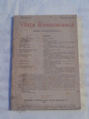 REVISTA VIATA ROMANEASCA ~ REVISTA LITERARA SI STIINTIFICA ~ Nr.12, Decembrie 1921~ foto