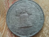 MEdalie Independence National Historical Park Liberty Bell Bicentennial United States od America, 44 grame + taxele postale = 50 roni