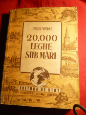 Jules Verne - 20 000 leghe sub mari - Ed. Stat 1948 ,cu ilustratii foto
