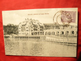 Ilustrata TCV Baile Ocna Sibiului -Hotel si Lac Horia 1924 ,Ed.P.Simtion