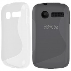 HUSA HUSA ALCATEL POP C1 OT4016 TRANSPARENTA SILICON GEL TPU superioare celor din silicon Asigura protectie impotriva zgarieturilor WAVE S-LINE foto