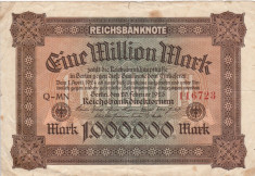 GERMANIA 1.000.000 marci 20 februarie 1923 VF-!!! foto