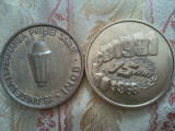 Lot 2 medalii 15 ani de la elaborarea primei sarje IMGB 1966-1981,211 grame,taxele postale gratis = 200 roni