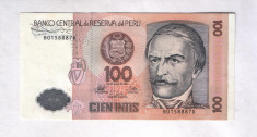 100 Intis 1987 Peru P-133a UNC foto