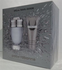 Parfum Paco Rabanne Invictus SET 100 ML apa de toaleta + 100 ML gel dus, pentru barbati (NOU 2013) foto