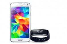 Pachet Samsung Galaxy S5 + ceas Samsung Gear Fit = NOI = CUTIE SIGILATA foto