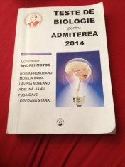 Teste de Biologie pentru Admiterea la Facultatea de Medicina,Farmacie si Stomatologie Victor Babes din Timisoara foto