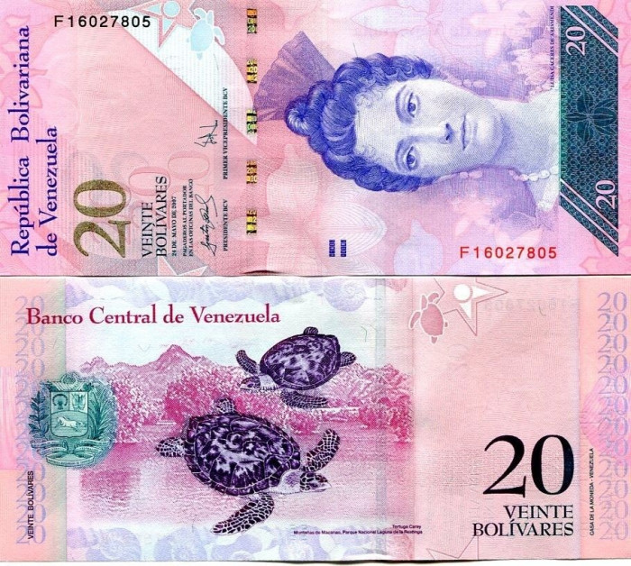 Venezuela 20 bolivares 2007 - UNC
