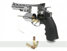 Revolver Airsoft DAN WESSON Silver 4 inch CO2 foto