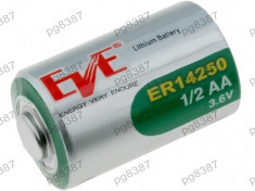 Baterie ER14250, 1/2AA, 1/2R6, litiu, 3,6V, 1100mAh, Ever Battery Co - 050435 foto