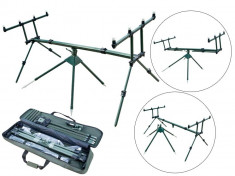 Rod pod 8 BARACUDA pentru 4 lansete crap MODEL NOU 2013 CU 8 PICIOARE foto