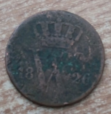 OLANDA- 1 CENT 1826. foto