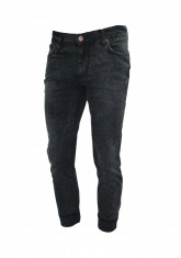 Blugi Tip Zara Man - New Collection - Jeans Tip Hipster - Scurti - Colectie noua de toamna - Negri - Conici - 30 31 32 33 34 36 A90 foto