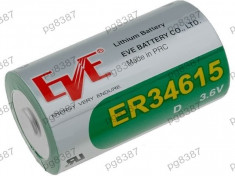 Baterie D, R20, ER34615, litiu, 3,6V, 19000mAh, Eve Battery Co - 050441 foto