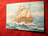 Ilustrata Corabia lui Cristofor Columb - 500 Ani de la descoperirea Americii 1992