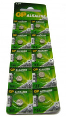 Blister 10 buc. Baterii Alcaline GP pentru Ceasuri AG1, LR621 - Baterie Ceas foto