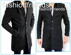 Palton tip ZARA fashion negru- Palton slim fit - Palton casual - Palton office - CALITATE GARANTATA - cod produs: 2279 foto