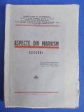 NASTASE R.POPESCU - ASPECTE DIN MARXISM - 1946 - EX. SEMNAT DE AUTOR!!! *